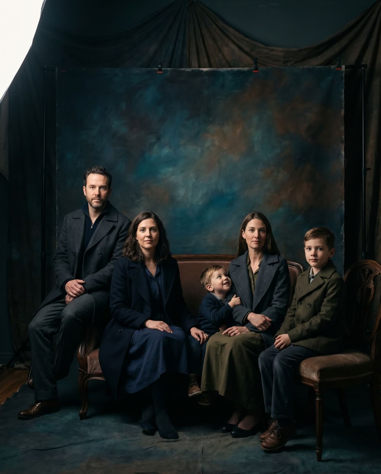 Editorial Studio family portrait example