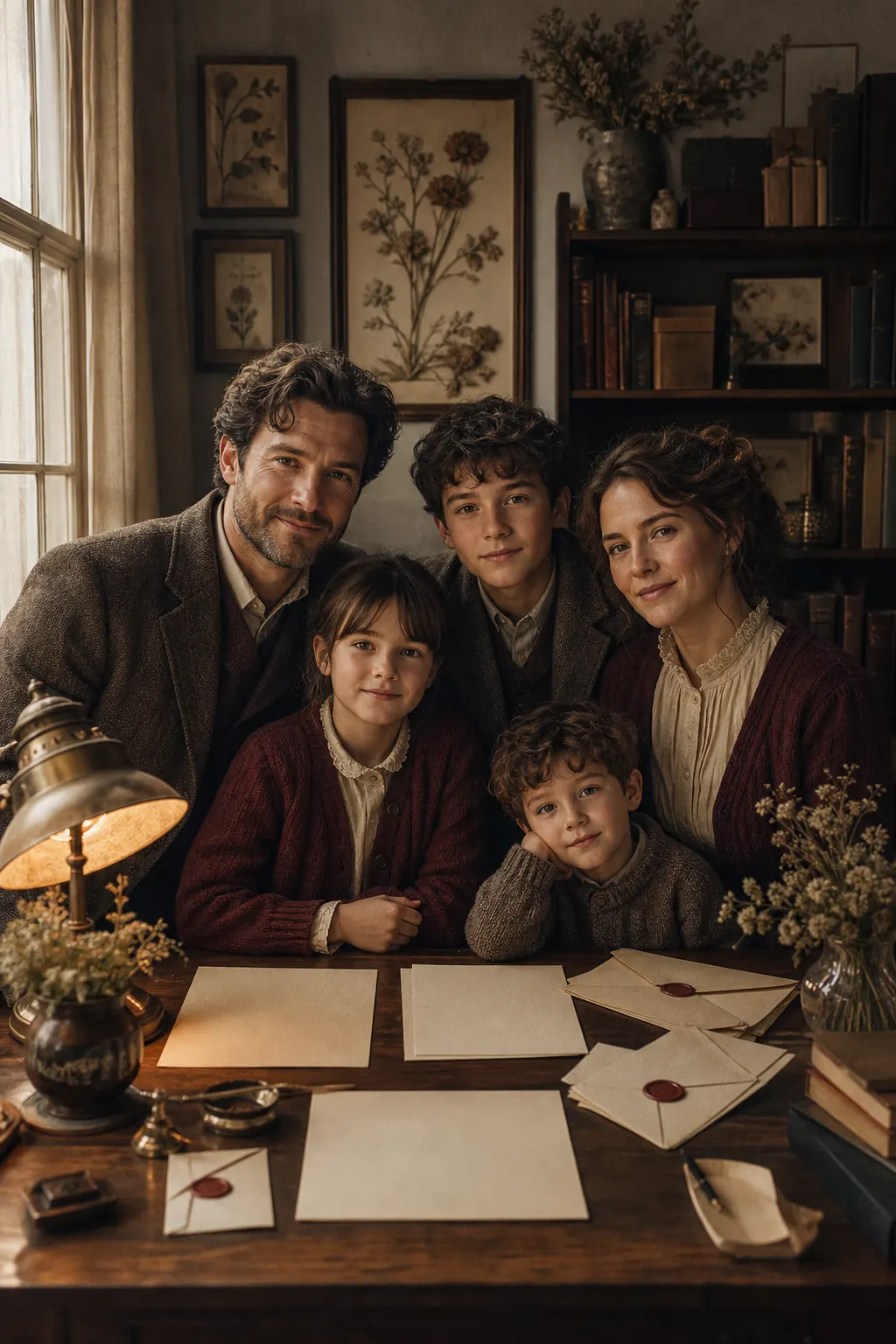 Letters at Home family portrait example